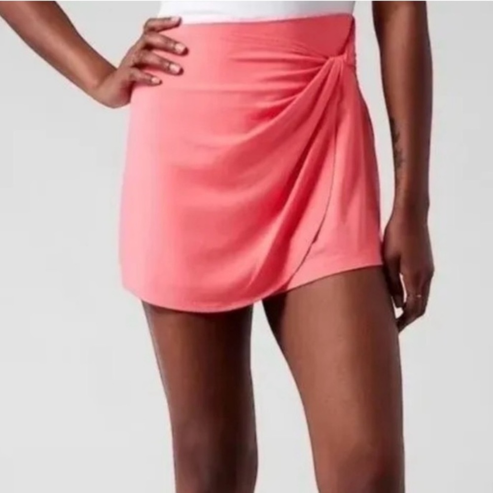 Athleta coral Wrap release skort